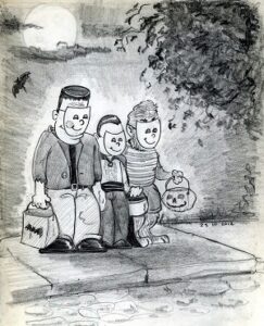 Halloween Trick-or-Treat Illustration Halloween Trick-or-Treat Illustration