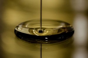 Motor Oil Droplet Close-Up Motor Oil Droplet Close-Up