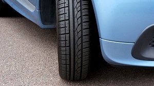 Front Vehicle Tire Close-Up