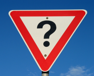 triangular road sign