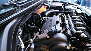 Vehicle Engine Compartment Close-Up