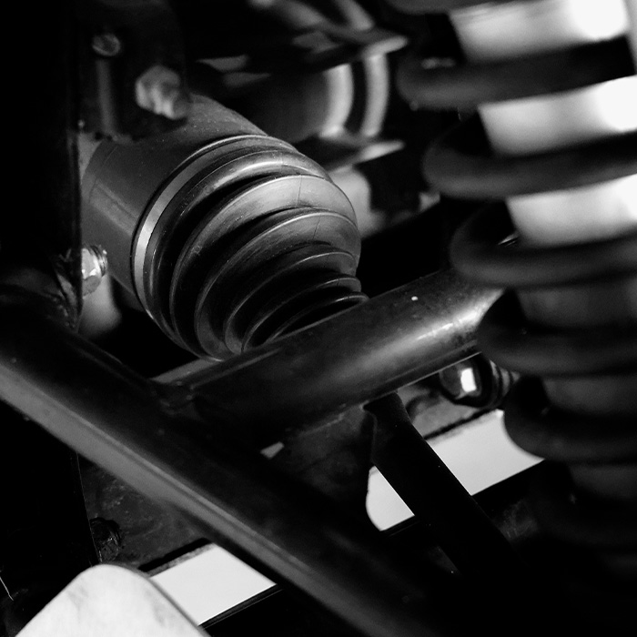 CV joint Rubber boot and Control arms bushing Steering rack axles